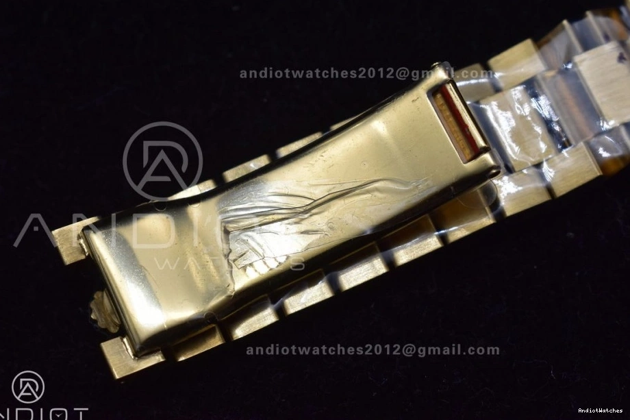 President 40 Affordable JDF Weight Gain Markers Bracelet Stick DayDate Steel YG A2836 904L V on YG Dial 731 0829